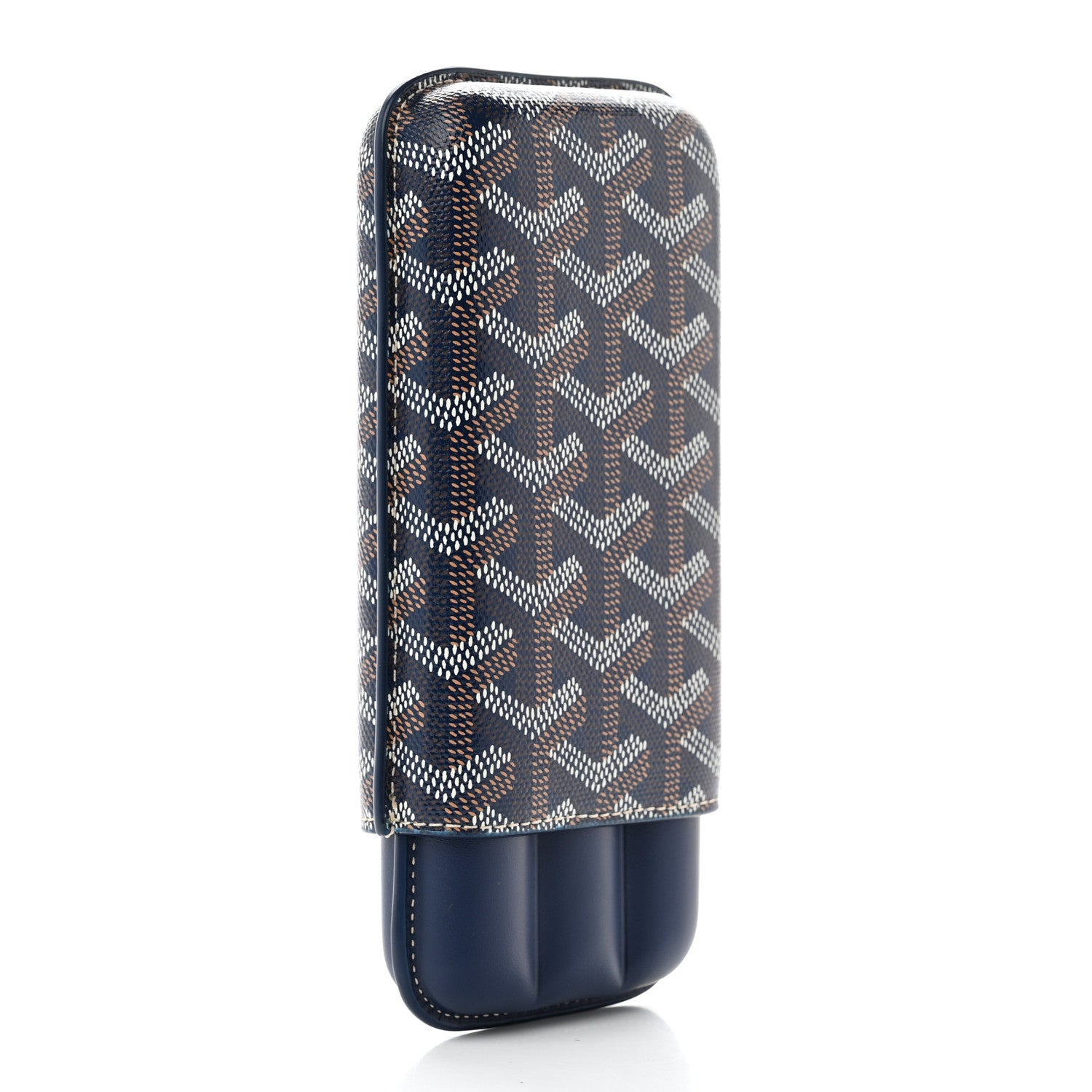 Goyard Goyardine Churchill 3 Cigar Case Navy 4 of 10