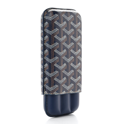 Goyard Goyardine Churchill 3 Cigar Case Navy 4 of 10
