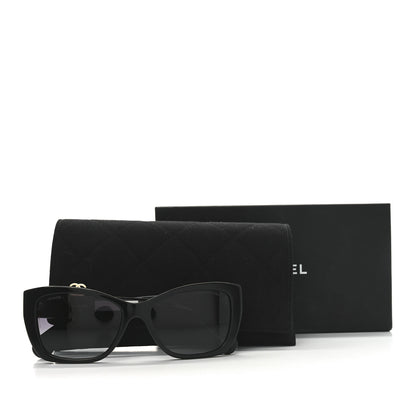 Chanel Acetate Metal Butterfly Sunglasses 71553 Black 7 of 7