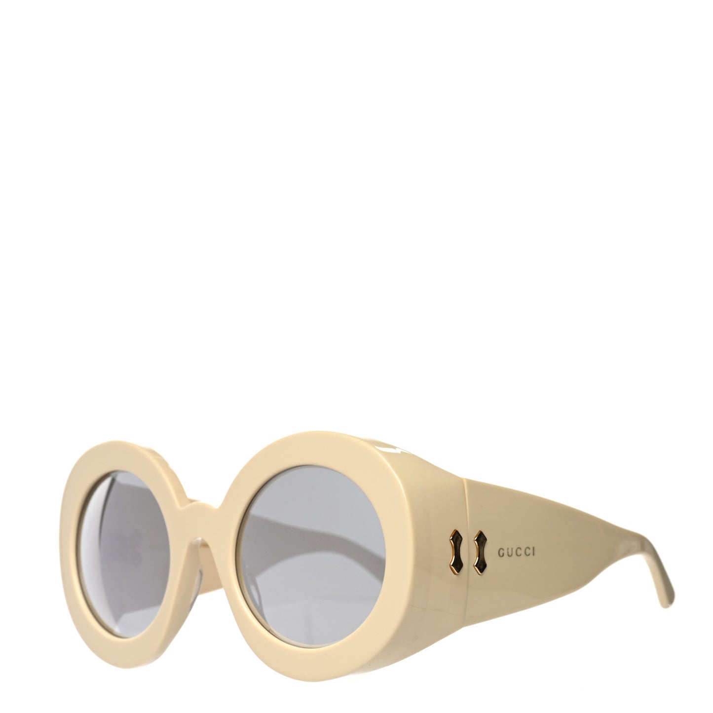Acetate Round Sunglasses GG0779S Ivory
