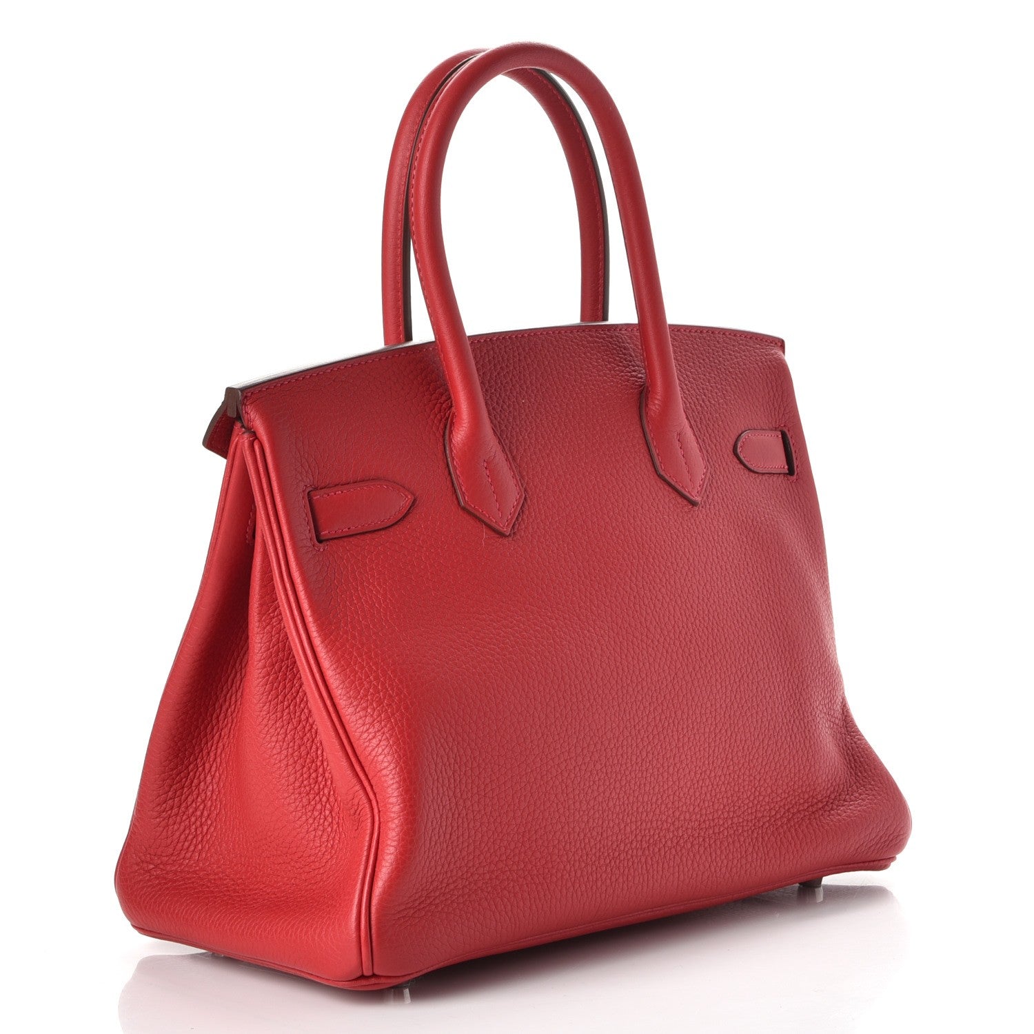 Hermes Taurillon Clemence Birkin 30 Rouge Garance 3 of 36