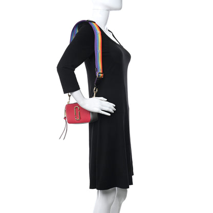 Marc Jacobs Saffiano Rainbow Strap Color Block Small Snapshot Camera Bag Pink Multicolor 2 of 13