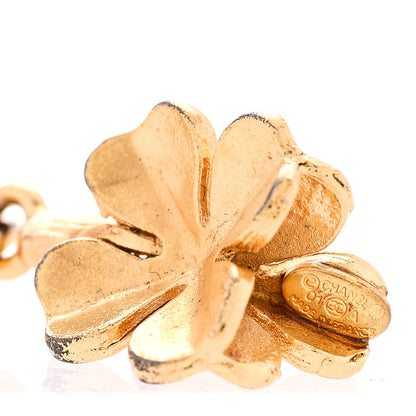 Chanel Metal CC Clover Necklace Gold 6 of 6