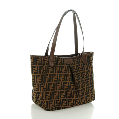 Fendi Zucca Vitello Artic Grande Shopping Tote Tobacco Castagna 3 of 7