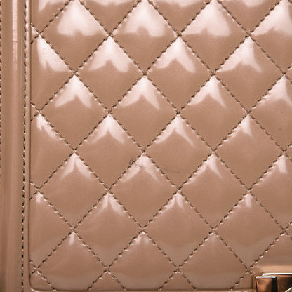 Chanel Iridescent Calfskin Quilted New Medium Boy Flap Dark Beige 9 of 9