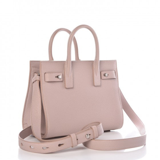 Grained Calfskin Nano Sac De Jour Souple Nude