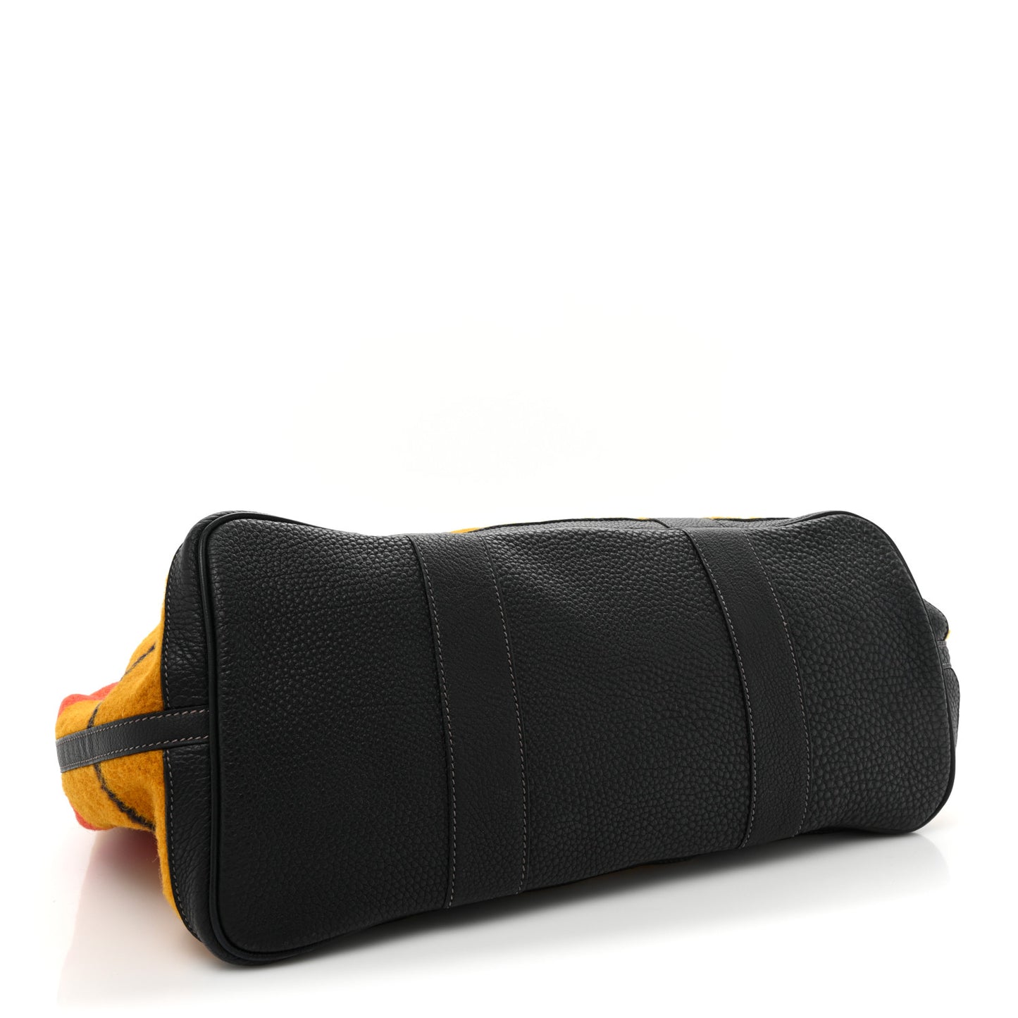 Wool Rocabar Garden Party Tote 36 MM Orange Black