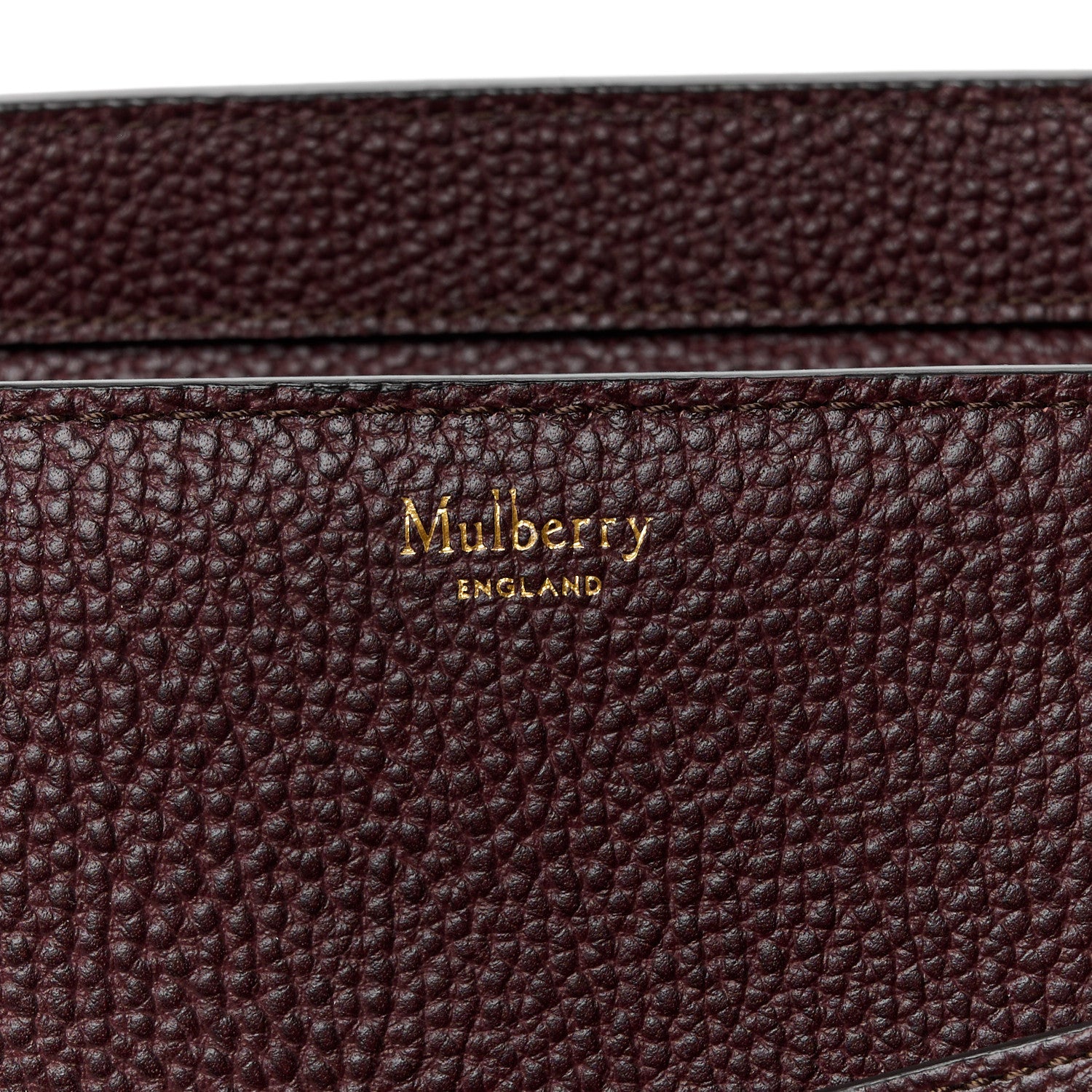 Mulberry Grain Vegetable Tanned Calfskin Small Zipped Bayswater Oxblood 7 of 13