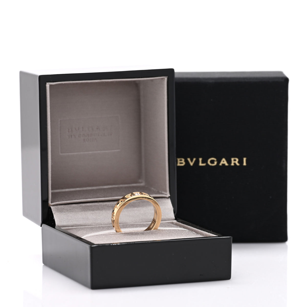 18K Yellow Gold Diamond B.Zero1 Essential Band Ring 52 6