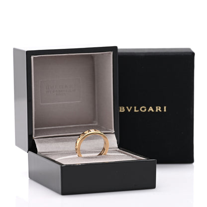 Bulgari 18K Yellow Gold Diamond B.Zero1 Essential Band Ring 52 6 5 of 5