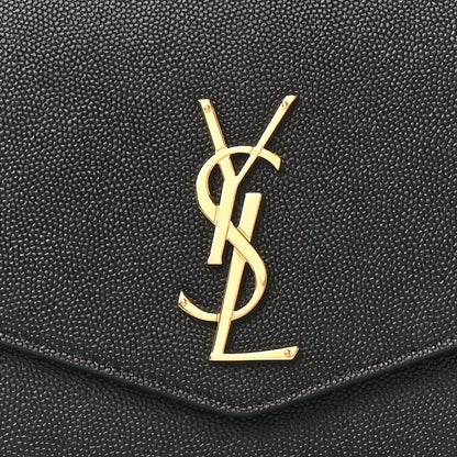 Saint Laurent Grain de Poudre Mini Uptown Crossbody Bag Black 9 of 11
