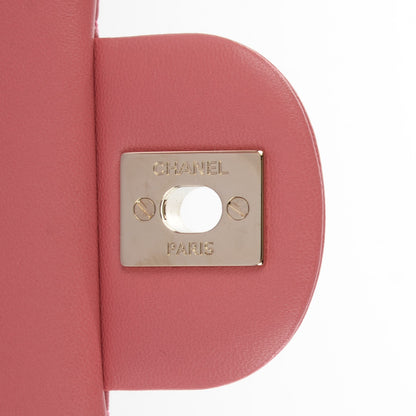 Chanel Lambskin Quilted Valentine Charms Medium Single Flap Pink 8 of 8