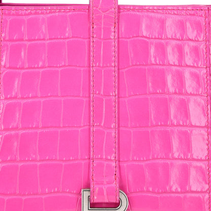 Balenciaga Grained Calfskin XS Hourglass East West Tote Lipstick Pink 8 of 12