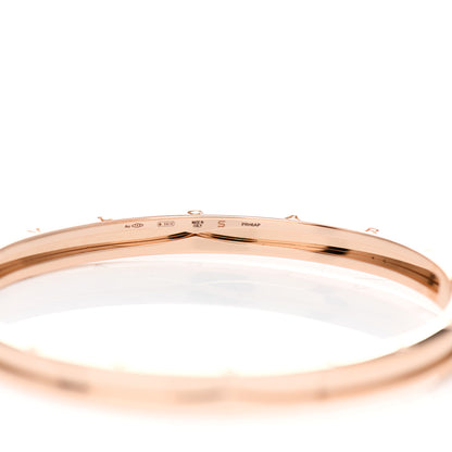 Bulgari 18K Rose Gold Narrow B.Zero1 Bangle Bracelet S 5 of 7