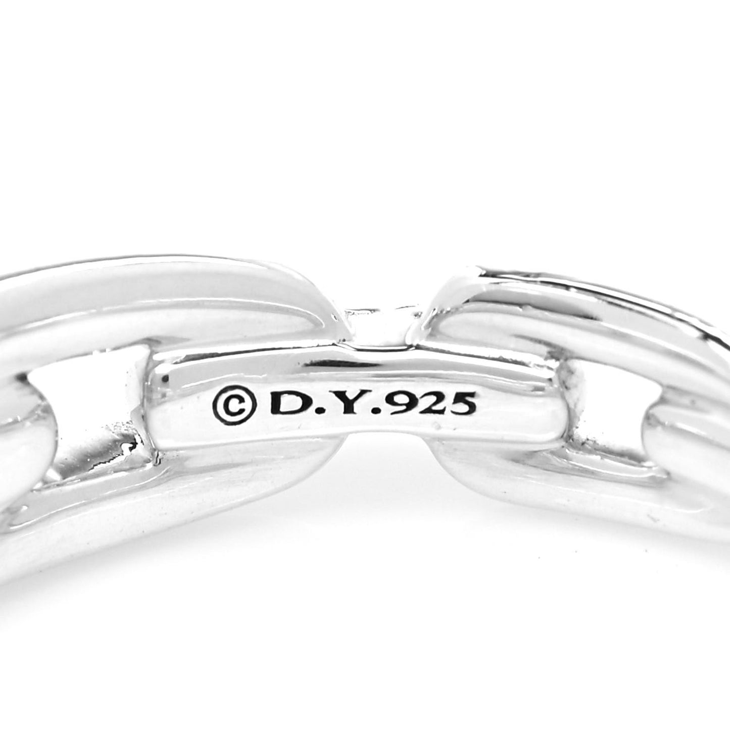Sterling Silver 8mm Wellesley Link Ring 57 8