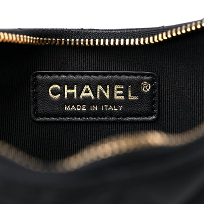 Chanel Lambskin Quilted Small Hobo Bag Black 5 of 9