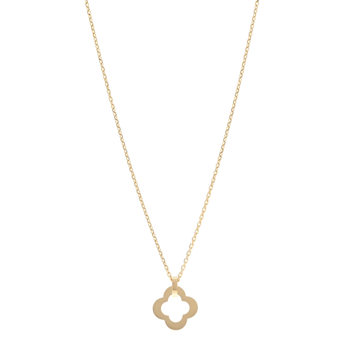 18K Yellow Gold Byzantine Alhambra Pendant Necklace