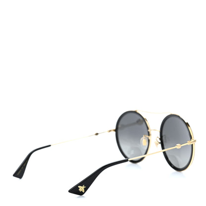 Gucci Acetate Round Frame Sunglasses GG0061S Black 4 of 9