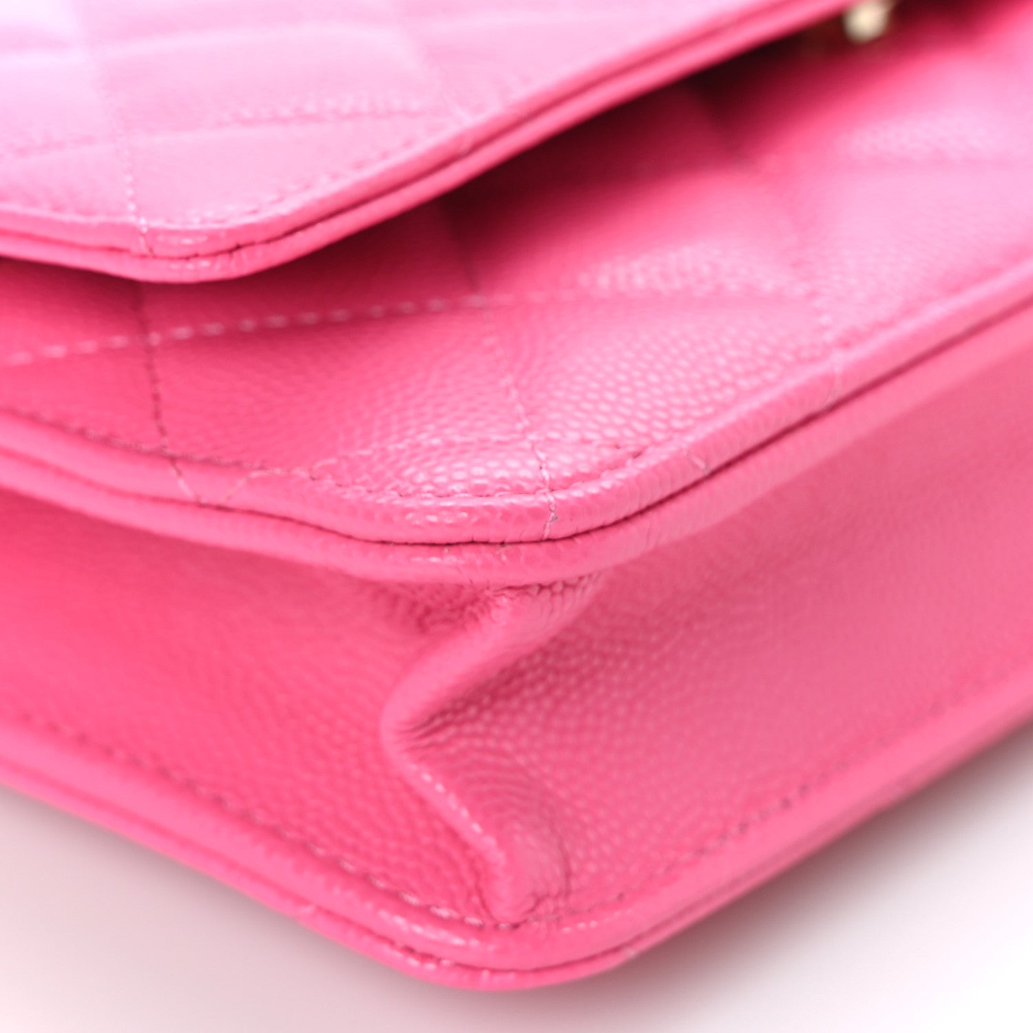 Chanel Caviar Quilted Wallet On Chain WOC Rose 9 of 11