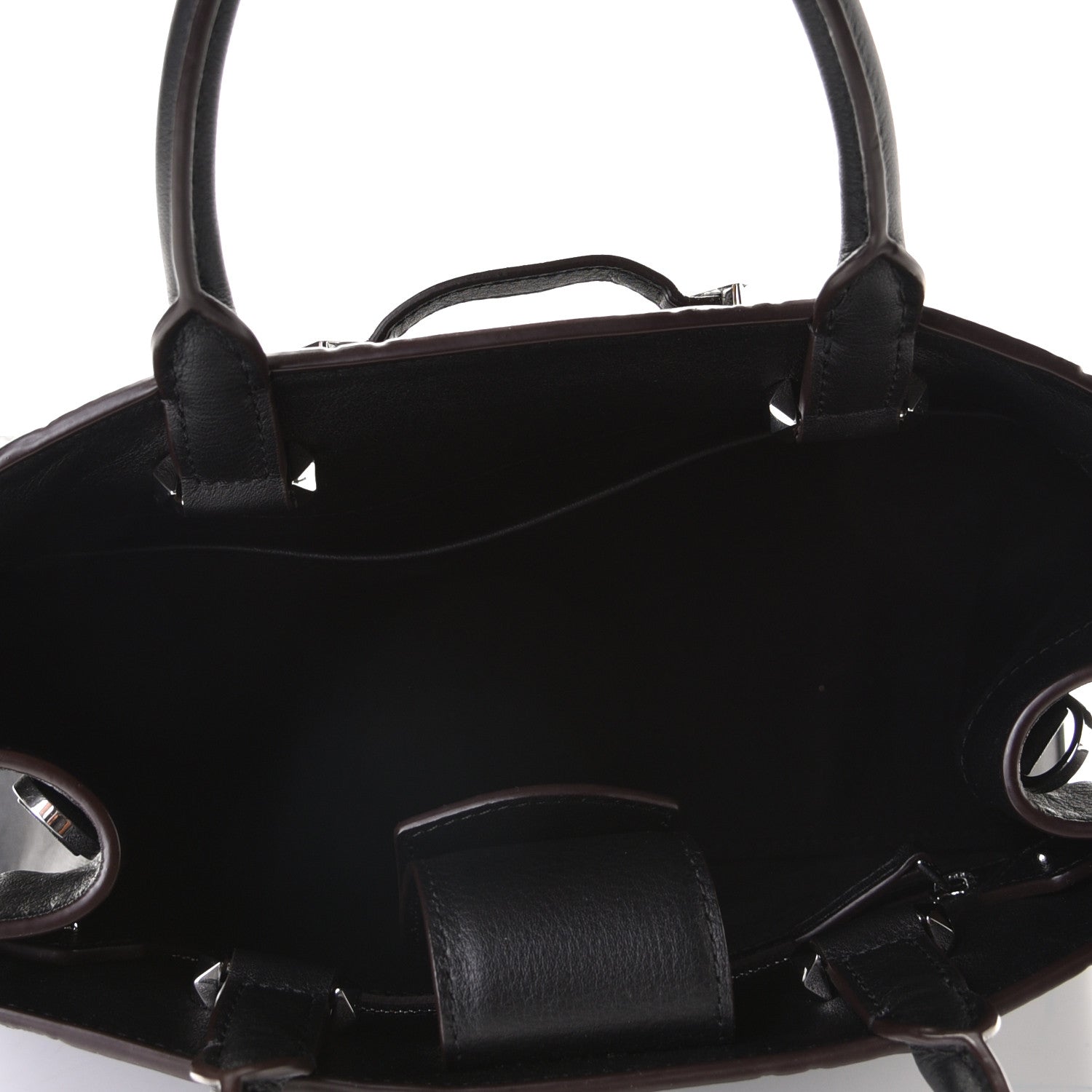 MCM Calfskin Ottomar Monogram Medium Essential Tote Black 4 of 5