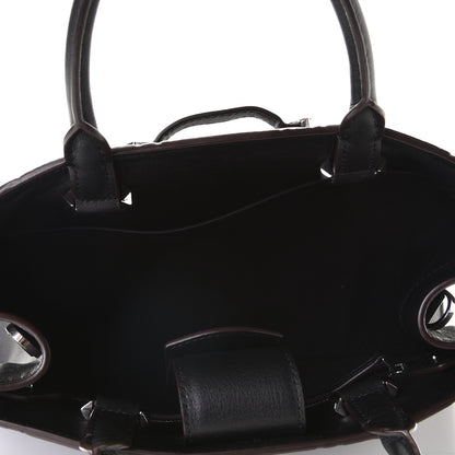 MCM Calfskin Ottomar Monogram Medium Essential Tote Black 4 of 5