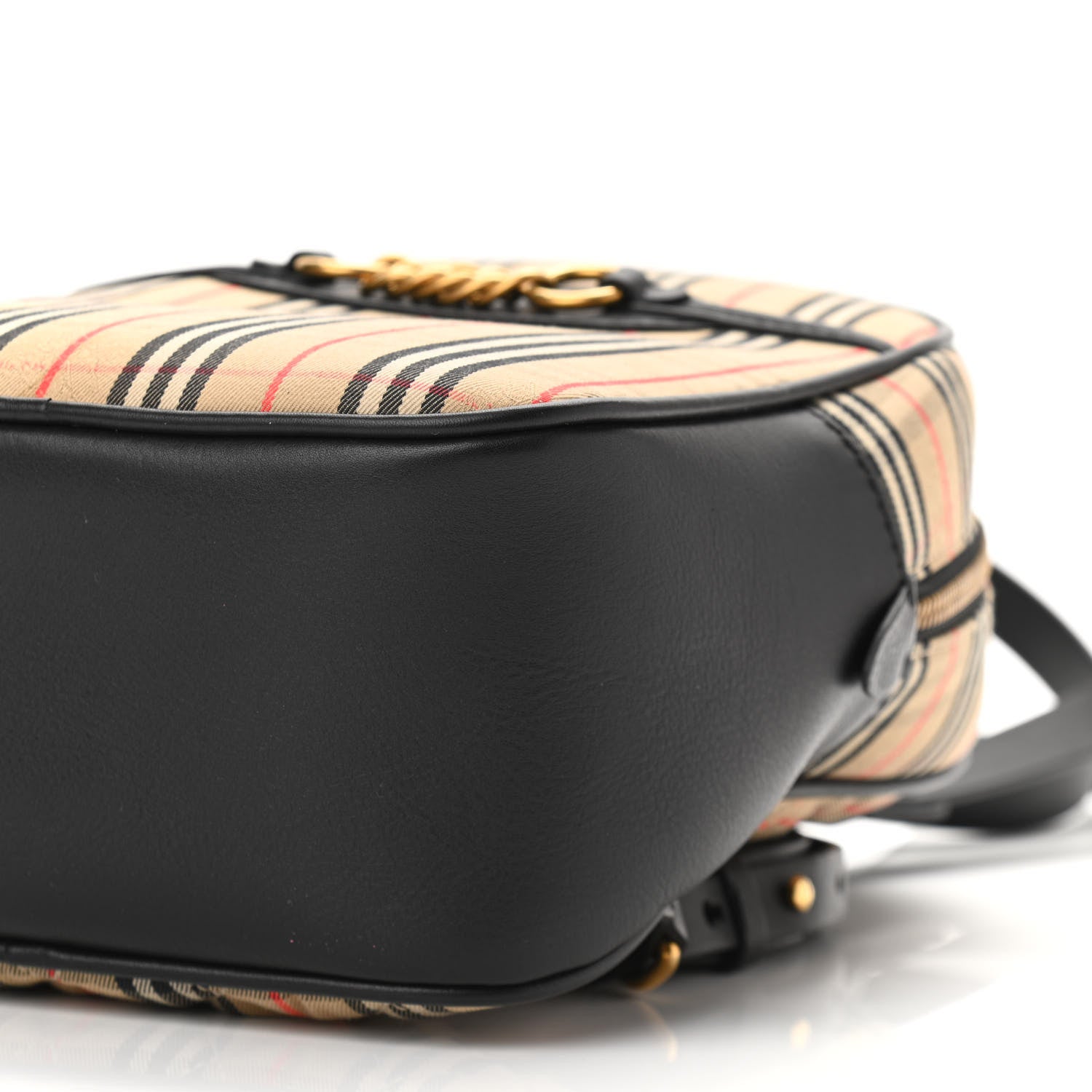 Burberry Smooth Calfskin 1983 Knight Check Link Backpack Black 6 of 9