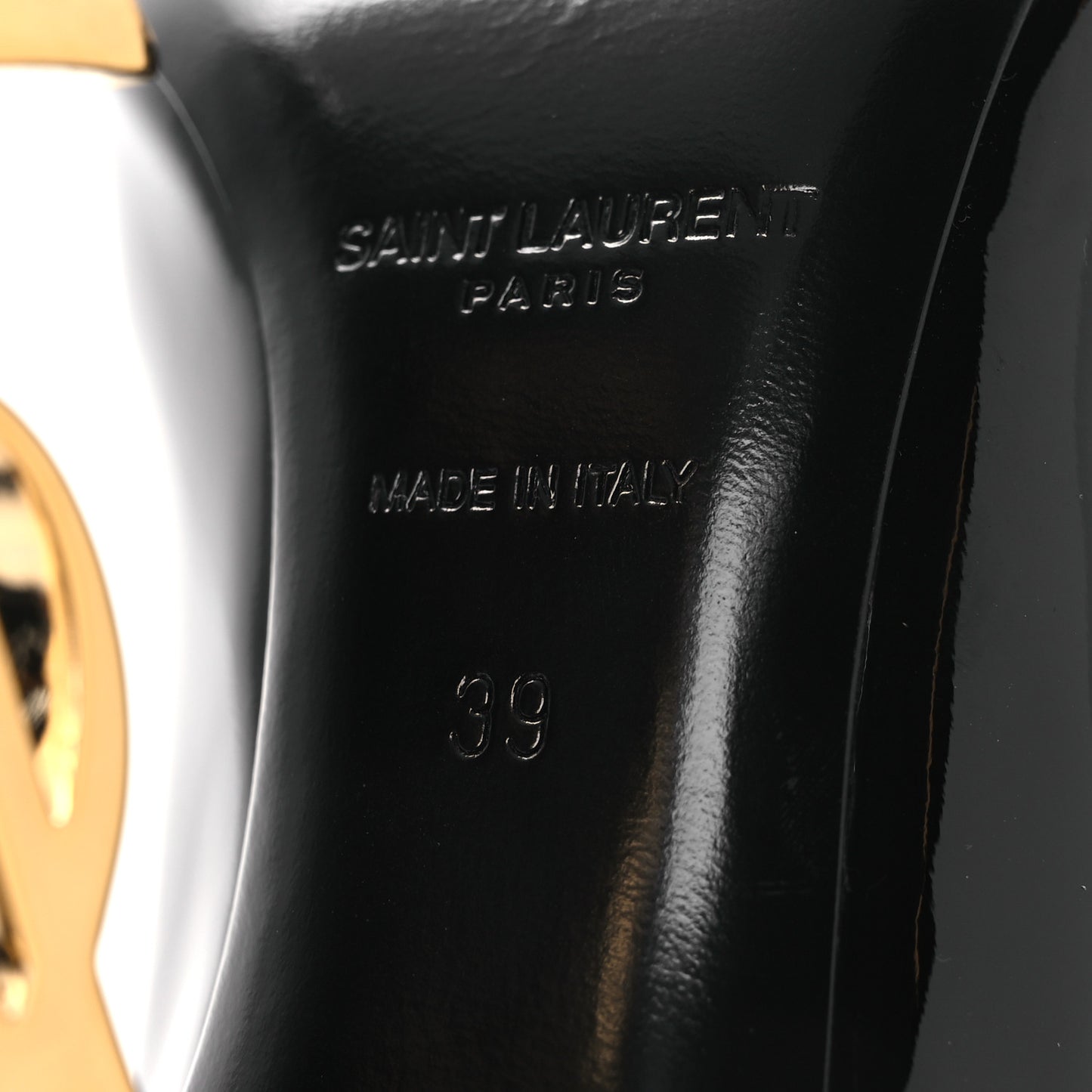 Patent Opyum 110 Pumps 39 Black Gold