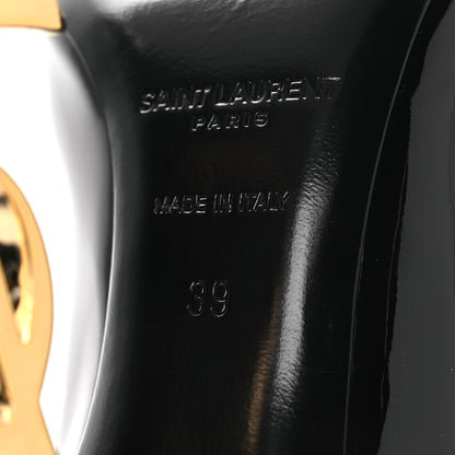 Saint Laurent Patent Opyum 110 Pumps 39 Black Gold 8 of 12