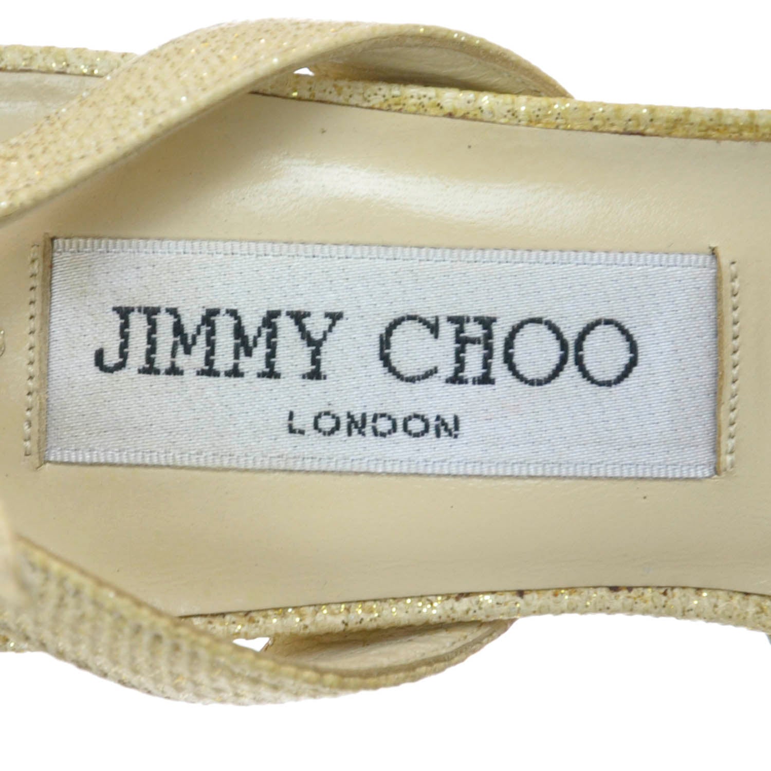 Jimmy Choo Glitter Fabric Heels 37 5 of 8