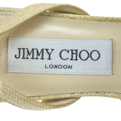 Jimmy Choo Glitter Fabric Heels 37 5 of 8