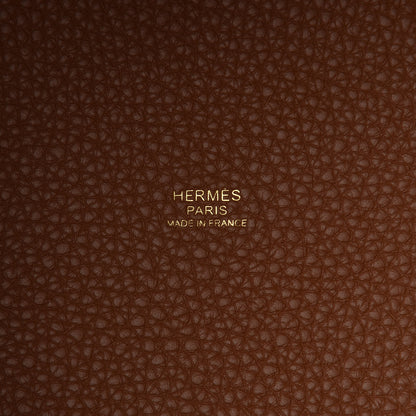 Hermes Taurillon Clemence Picotin Lock 22 MM Gold 6 of 10