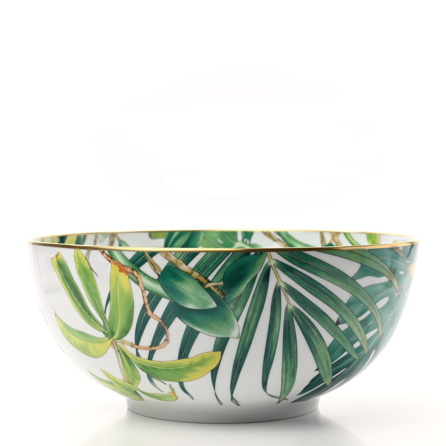Hermes Porcelain Large Passiflora Salad Bowl 3 of 8