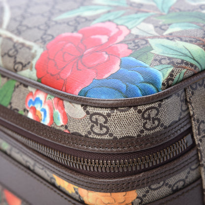 Gucci GG Supreme Monogram Tian Web Suitcase Beige Multicolor New Acero 9 of 12