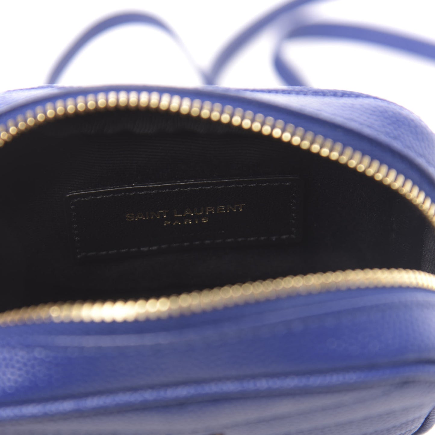 Grain De Poudre Matelasse Monogram Baby Lou Camera Bag Sapphire Blue