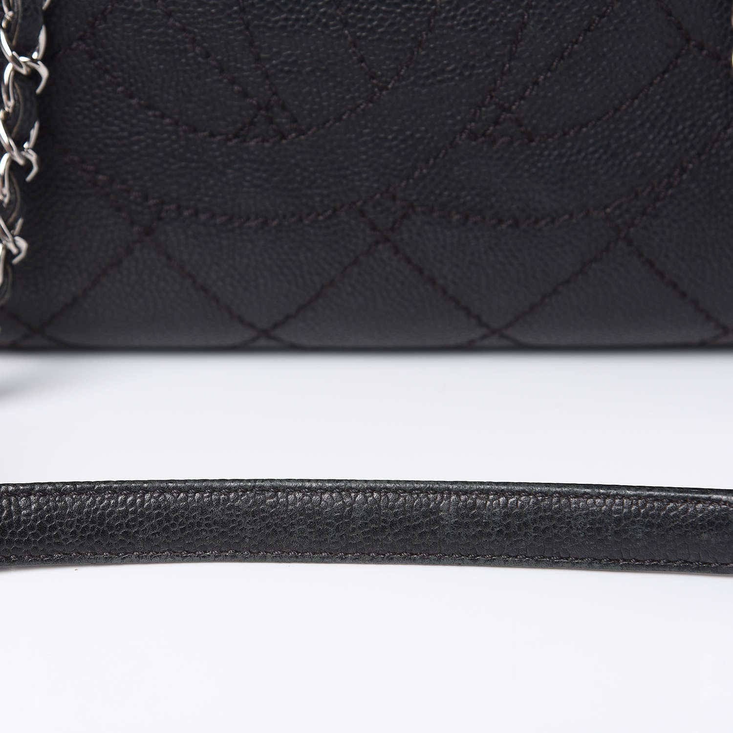 Chanel Caviar Quilted Deauville Bowling Bag Black 13 of 16