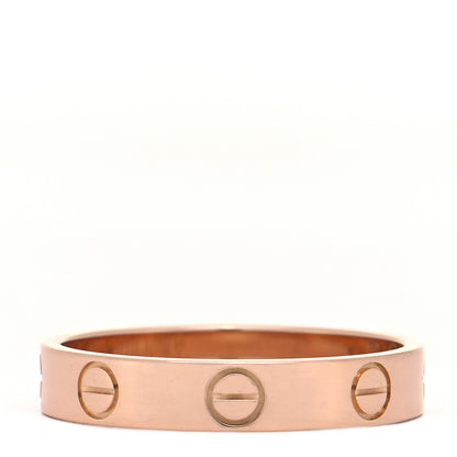 Cartier 18K Pink Gold 3.5mm LOVE Wedding Band Ring 51 5.75 1 of 5