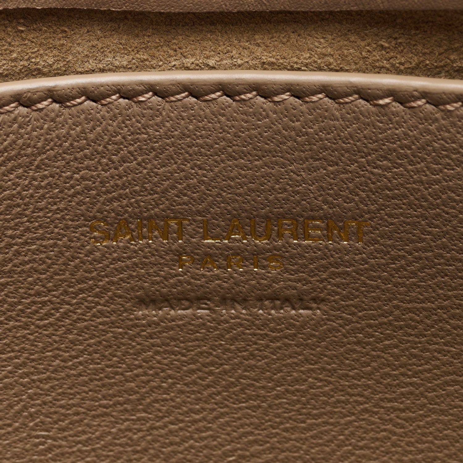 Saint Laurent Vegetable Le 5 A 7 Mini Hobo Dark Beige 6 of 8