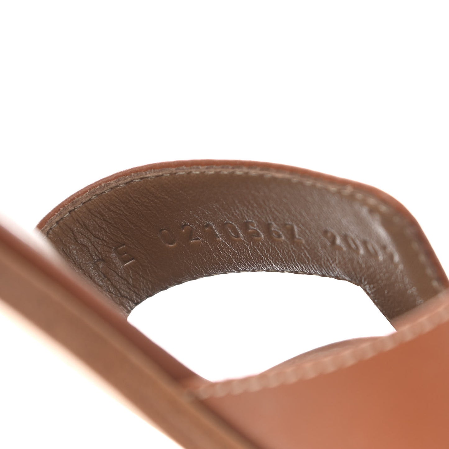 Box Calfskin Oran Sandals 38.5 Gold