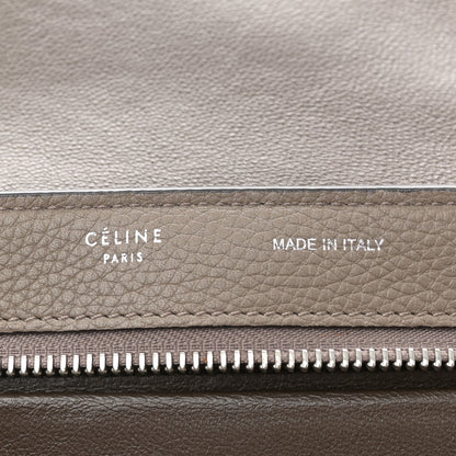 Celine Drummed Calfskin Suede Small Trapeze Souris 6 of 11