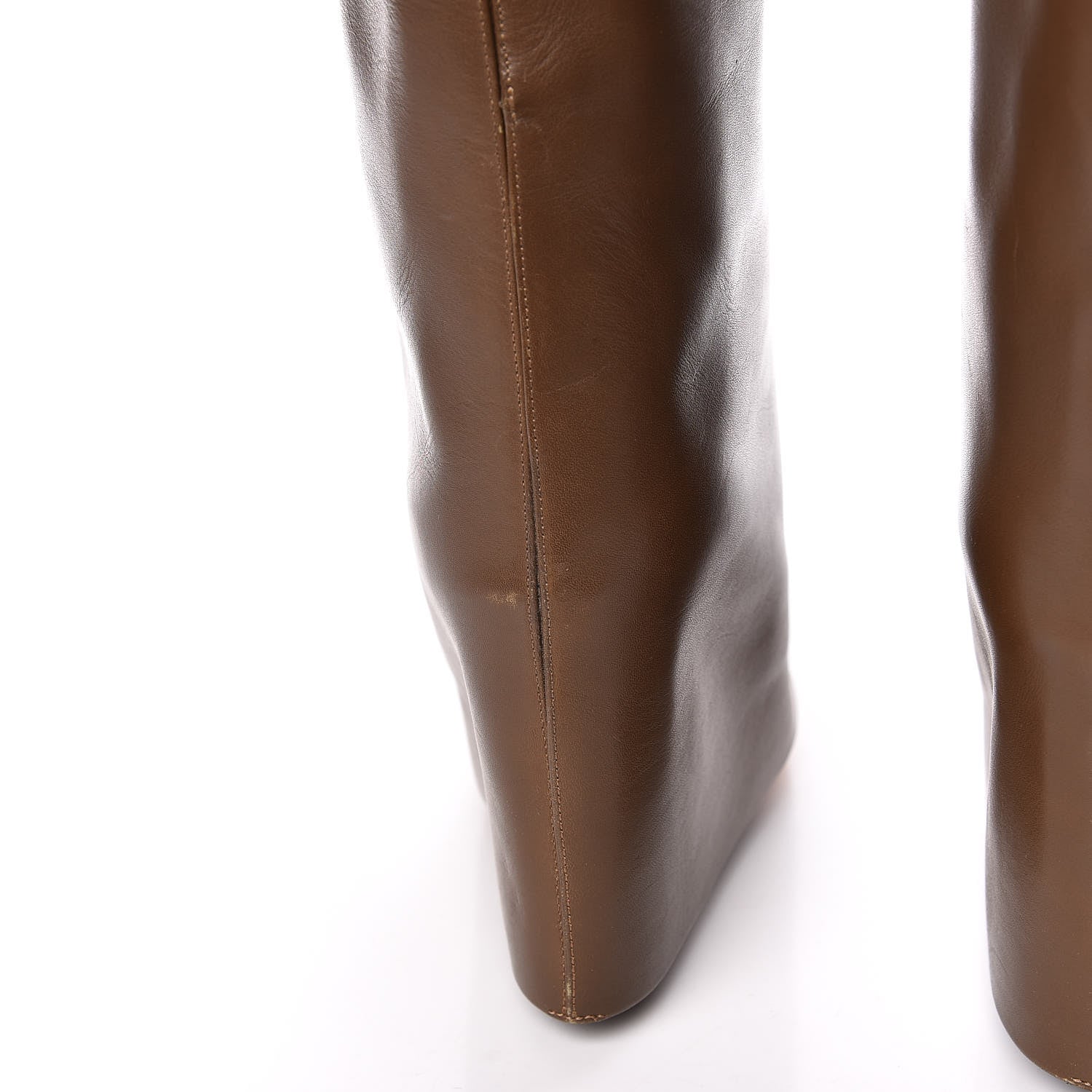 Givenchy Calfskin Shark Look Over The Knee Boots 37 Kaky 14 of 18