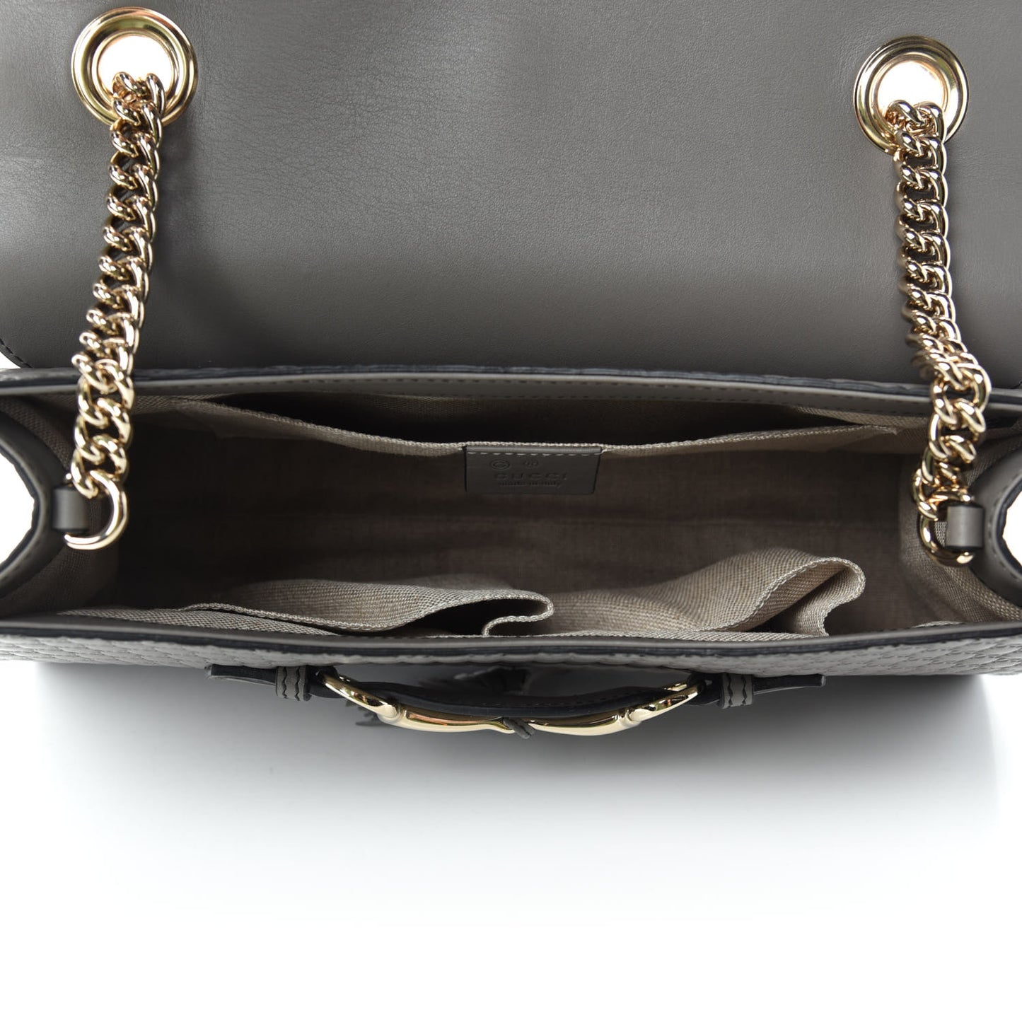 Soft Microguccissima Medium Emily Chain Shoulder Bag Loess