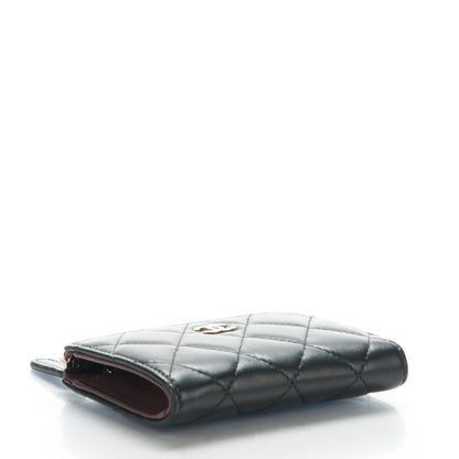 Chanel Lambskin Quilted Key Holder Case Black 3 of 6