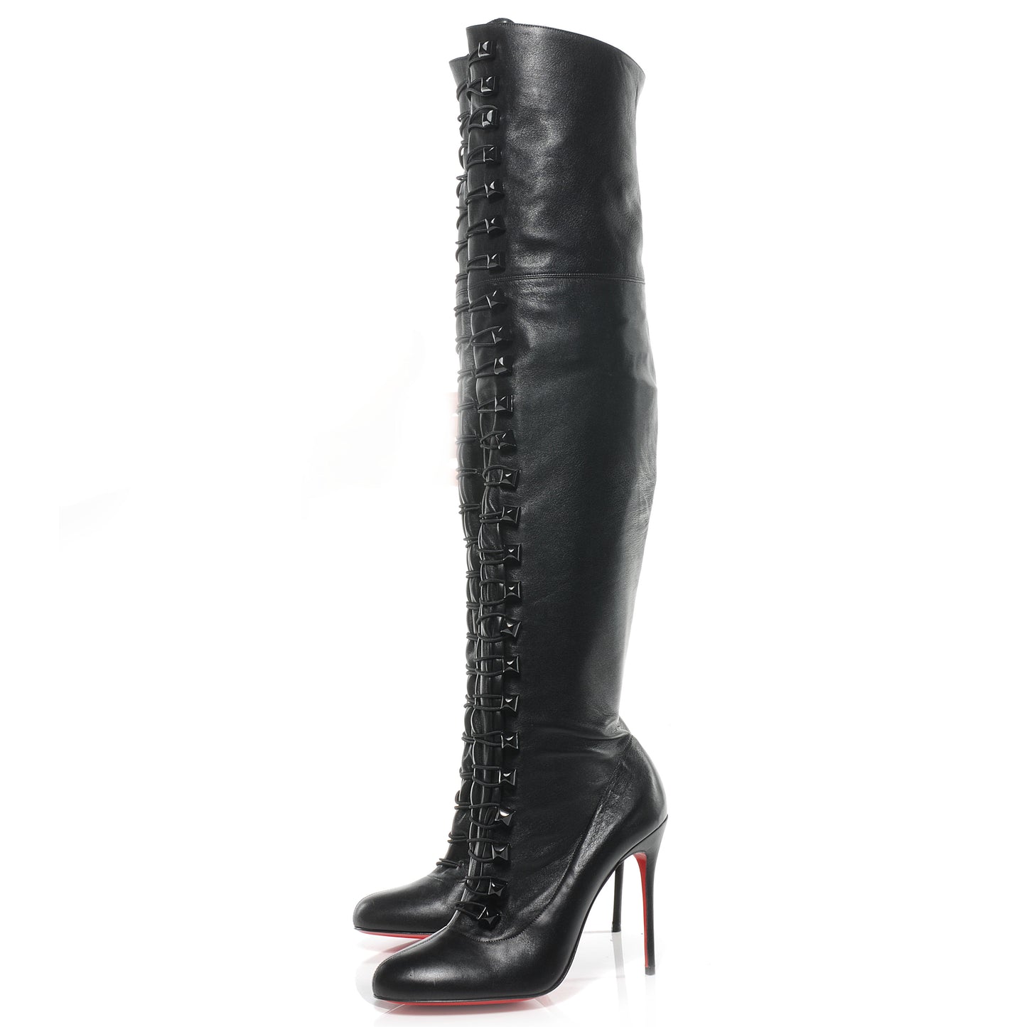 Nappa Ronfifi 100 Pyramid Over The Knee Boots 41 Black