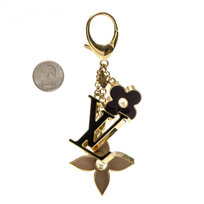 Louis Vuitton Fleur De Monogram Bag Charm Dore 2 of 5