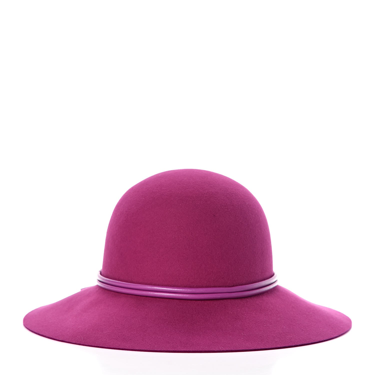 Hermes Rabbit Felt Lambskin Vicky Hat 57 Anemone 3 of 6