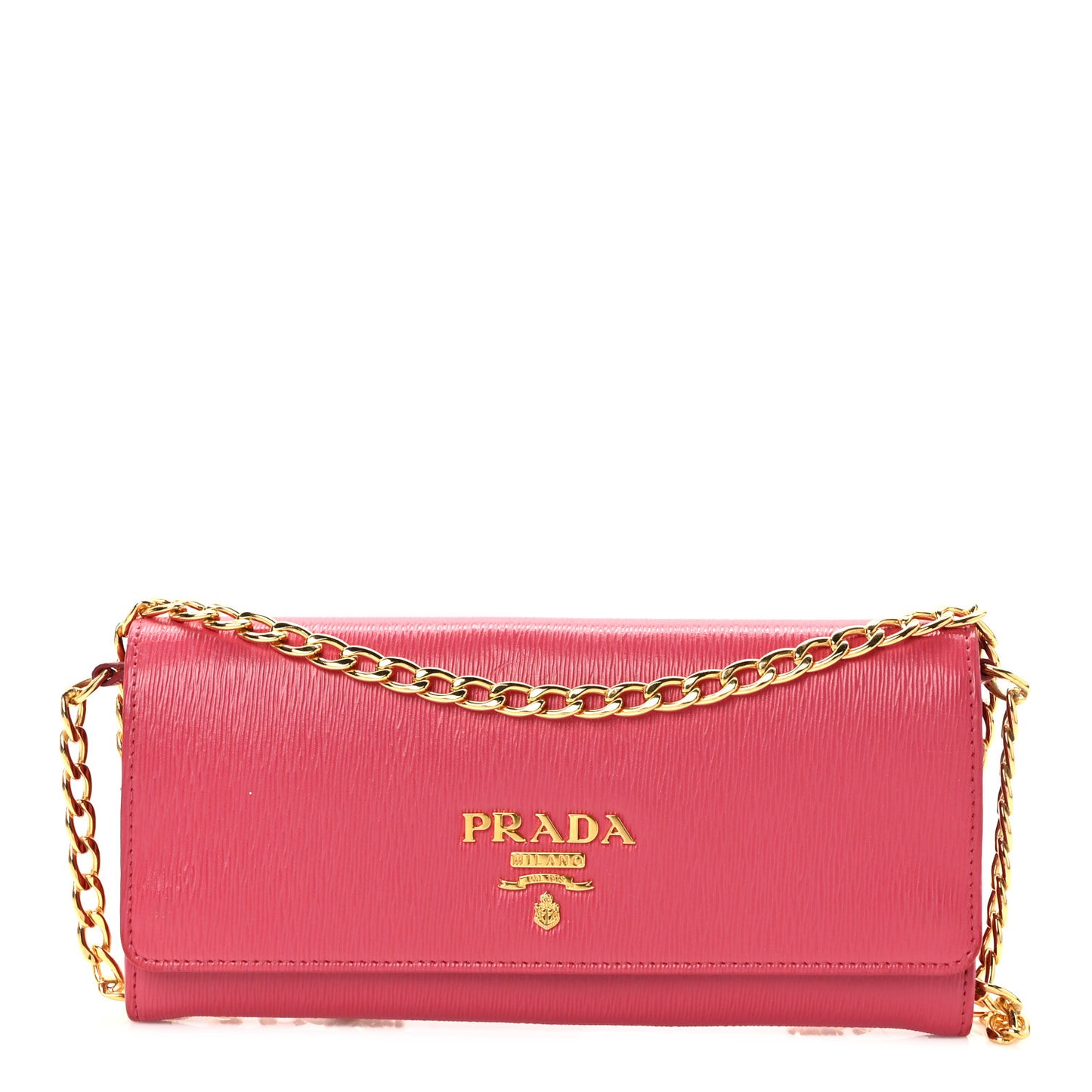 Vitello Move Metal Oro Chain Wallet Peonia