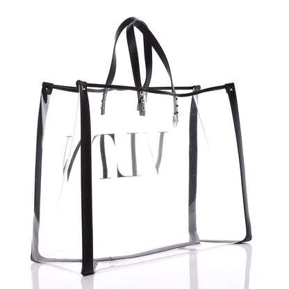 Valentino Garavani Plexy VLTN Large Shopping Bag Transparent 4 of 12