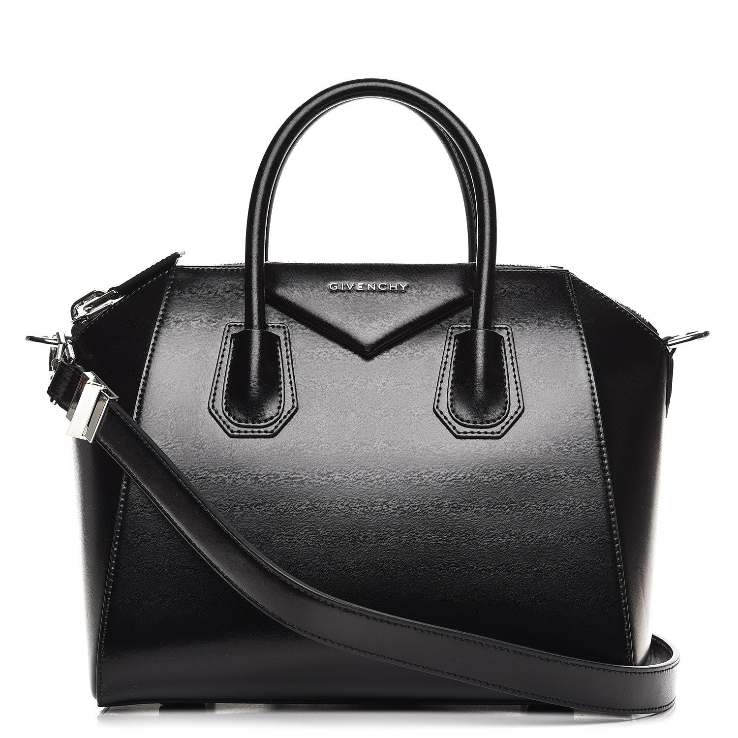 Givenchy Shiny Lord Calfskin Small Antigona Black 1 of 8