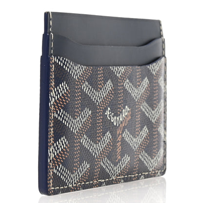 Goyard Goyardine Saint Sulpice Card Holder Navy 3 of 7