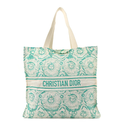 Christian Dior Straw Toile De Jouy Soleil Dioriviera Tote Aquamarina 1 of 10
